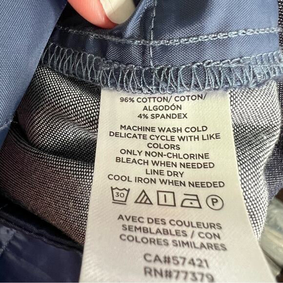 Ann Taylor Factory The Ankle Signature Grey Subtle Pattern Dress Pant Size 8 - Picture 10 of 10